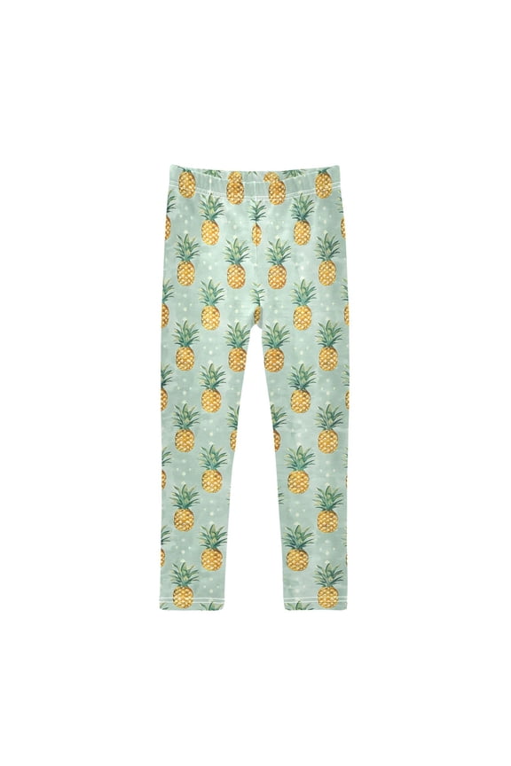 Girls' Leggings Pineapples Summer Yoga Pants 4T