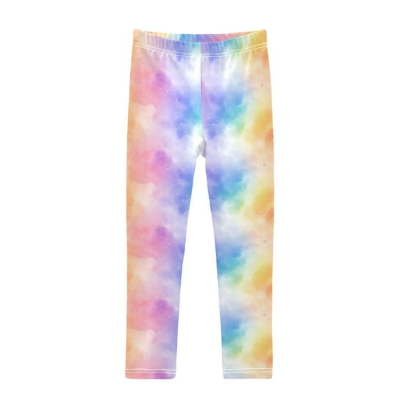joogoo Girls' Leggings Rainbow Tie Dye-a2 Yoga Pants 6T