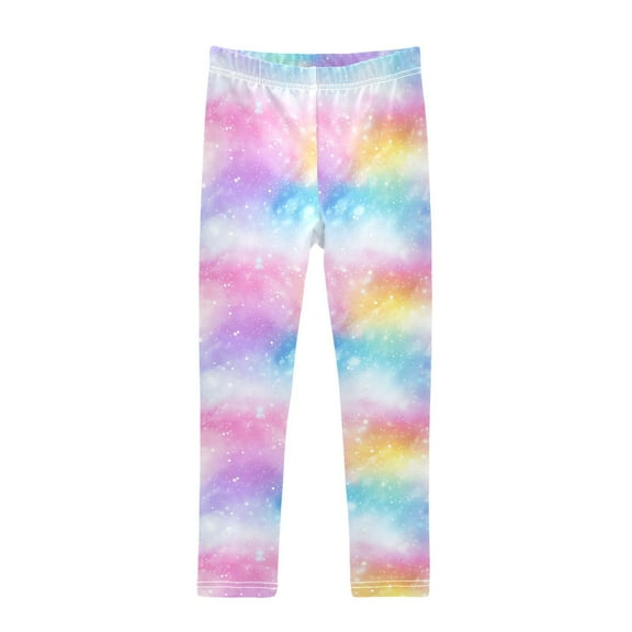 joogoo Girls' Leggings Rainbow Tie Dye-a3 Yoga Pants 6T