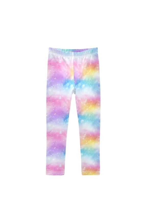 Girls' Leggings Rainbow Tie Dye-a3 Yoga Pants 9-10T