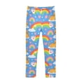 thumbnail image 1 of joogoo Girls' Leggings Rainbow and Cat Yoga Pants 7-8T, 1 of 8