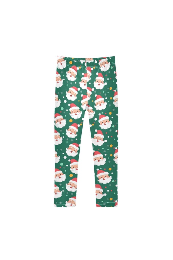 Girls' Leggings Santa Claus Christmas Yoga Pants 9-10T