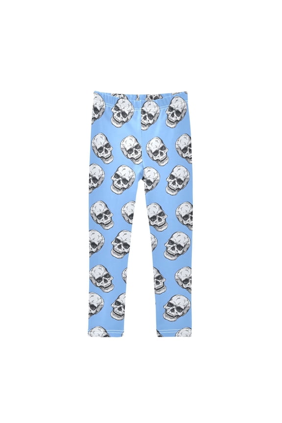 Girls' Leggings Skeleton Skull Head Yoga Pants 5T