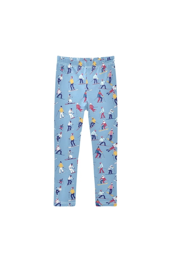 Girls' Leggings Skier Skating Yoga Pants 9-10T
