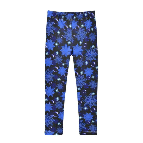 joogoo Girls' Leggings Snowflakes Bubbles Glitter Yoga Pants 5T
