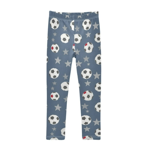 joogoo Girls' Leggings Soccer Balls Stars Yoga Pants 6T