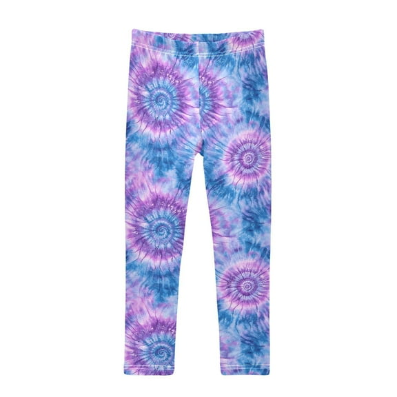joogoo Girls' Leggings Tie Dye Purple-p6 Yoga Pants 6T