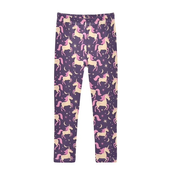 joogoo Girls' Leggings Unicorn and Stars Yoga Pants 6T
