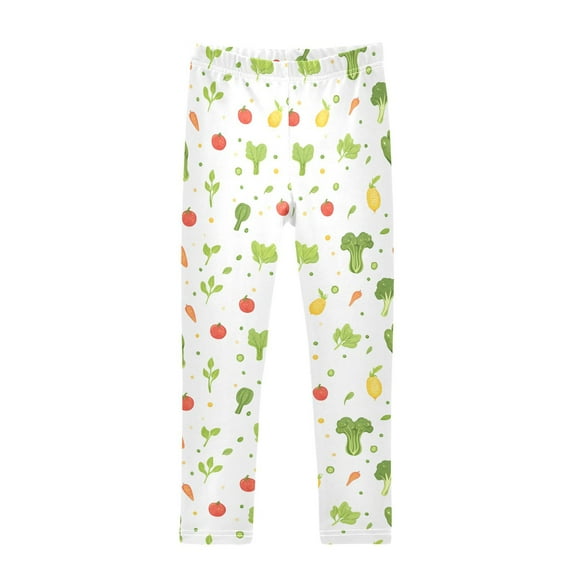 joogoo Girls' Leggings Vegetables Pattern Yoga Pants 6T