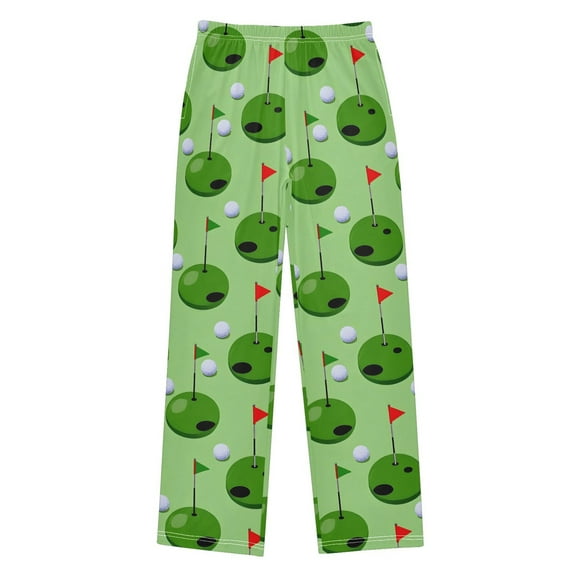 joogoo Golf Ball and Flag Pajama Pants Pj Bottoms Sleepwear Lounge L