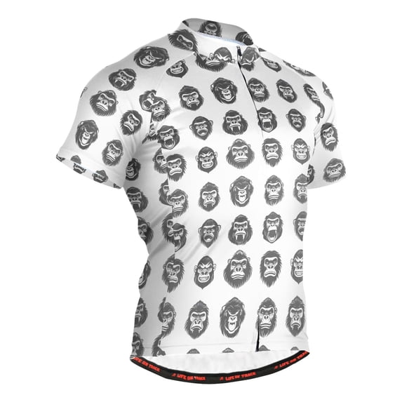 joogoo Gorilla Pattern Men's Cycling Jerseys Mountain Bike Short Sleeve Tops M