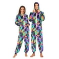thumbnail image 1 of joogoo Gorillas Tie Dye Palm Unisex Adults Onesies Pajamas Jumpsuits L, 1 of 7