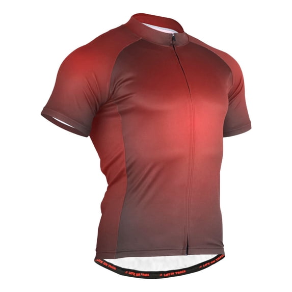 joogoo Gradient Red Men's Cycling Jerseys Mountain Bike Short Sleeve Tops M