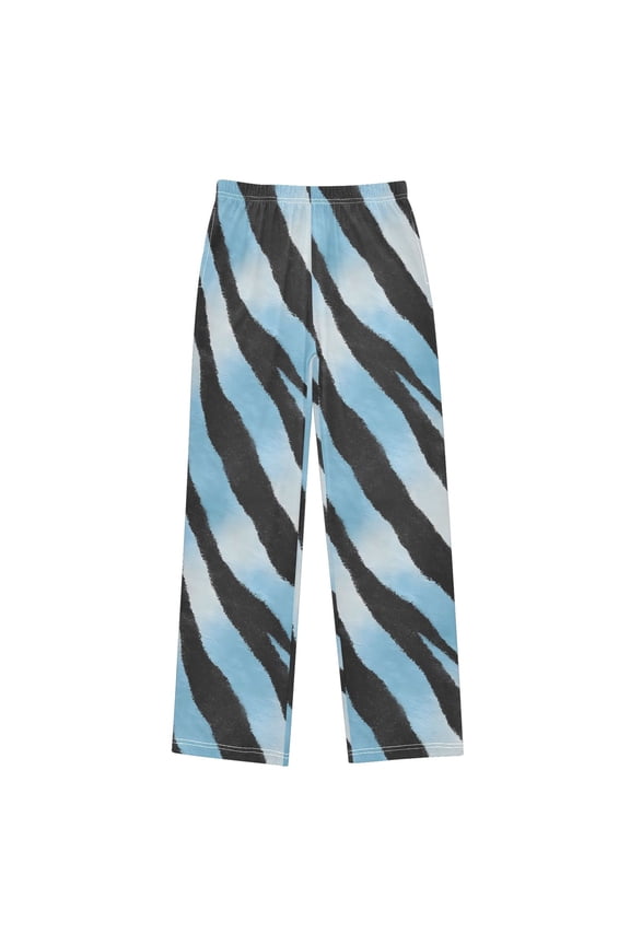 Gradient Zebra Pattern Pajama Pants Pj Bottoms Sleepwear Lounge L
