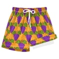 thumbnail image 1 of joogoo Grapes Hand Drawn Boys Swim Trunks Beach Swimsuit Shorts Boxer 5-6T, 1 of 8