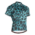 thumbnail image 1 of joogoo Green Leopard Men's Cycling Jerseys Mountain Bike Short Sleeve Tops S, 1 of 7
