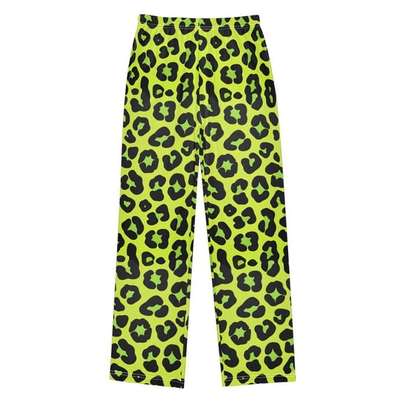 joogoo Green Leopard Pajama Pants Pj Bottoms Sleepwear Lounge XL
