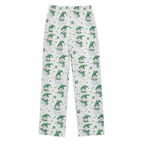joogoo Green Snowmans Pajama Pants Pj Bottoms Sleepwear Lounge XL