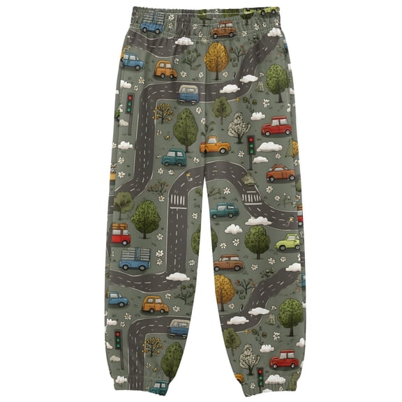 joogoo Green Trucks Road Boys' Sweatpants Jogger Pants 4T