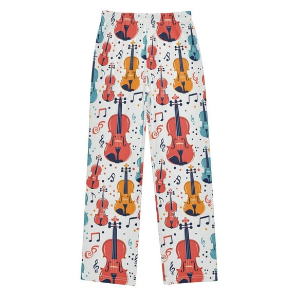 joogoo Guitar Music Notes Pajama Pants Pj Bottoms Sleepwear Lounge L