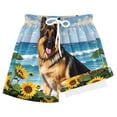 thumbnail image 1 of joogoo Husky Dog Sunflower Boys Swim Trunks Beach Swimsuit Shorts Boxer 9-11Y, 1 of 8