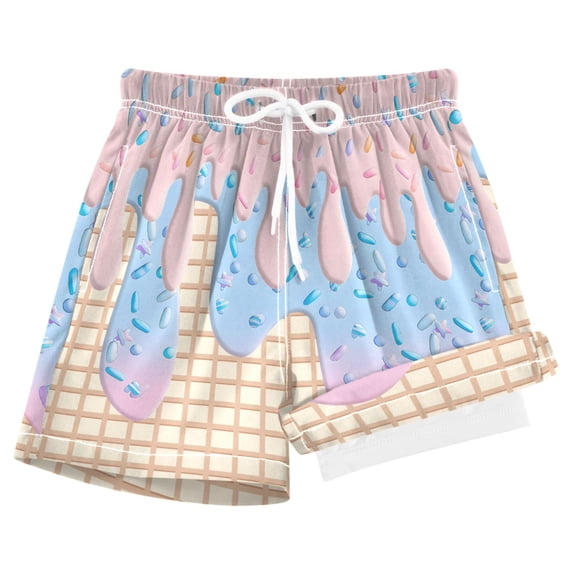 joogoo Ice Cream Pink Boys Swim Trunks Beach Swimsuit Shorts Boxer 8Y
