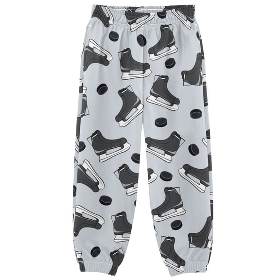 joogoo Ice Hockey Gray Skates Boys' Sweatpants Jogger Pants 5-6Y