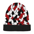 thumbnail image 1 of joogoo Irregular Squares Beanie Hats Cuffed Winter Warm Knit Thick Beanies, 1 of 7