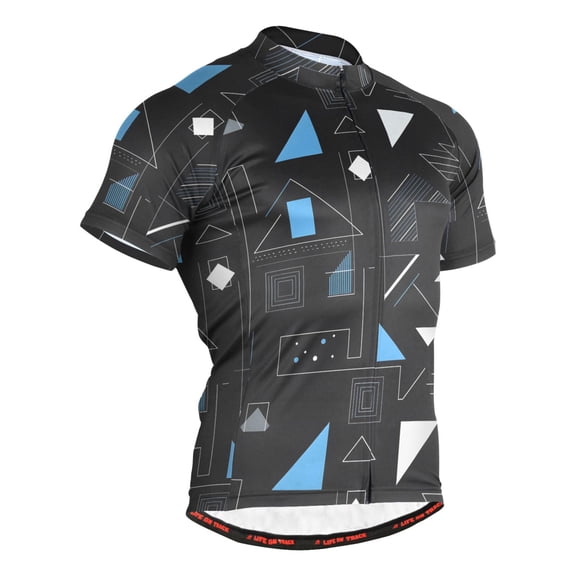 joogoo Irregular Triangle Men's Cycling Jerseys Mountain Bike Short Sleeve Tops 3XL