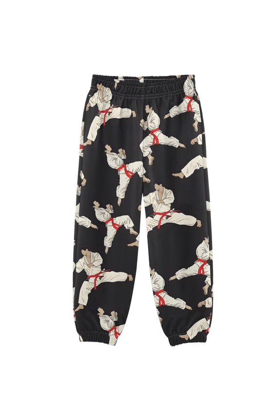 Karate Pattern Boys' Sweatpants Jogger Pants 9-10Y