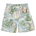 thumbnail image 1 of joogoo Kids Boys Swim Trunks Seashells Bubbles Seaweed Beach Board Shorts Drawstring Swimsuit Kid Teen M, 1 of 6