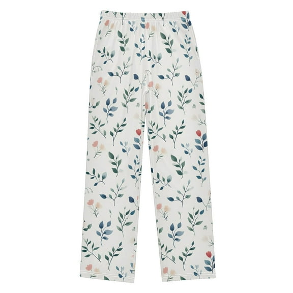 joogoo Leaf Pattern Pajama Pants Pj Bottoms Sleepwear Lounge XL