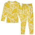 thumbnail image 1 of joogoo Lemon Fruits Pajamas Set Long Sleeve Soft Cotton Sleepwear 2 Piece 24M, 1 of 7