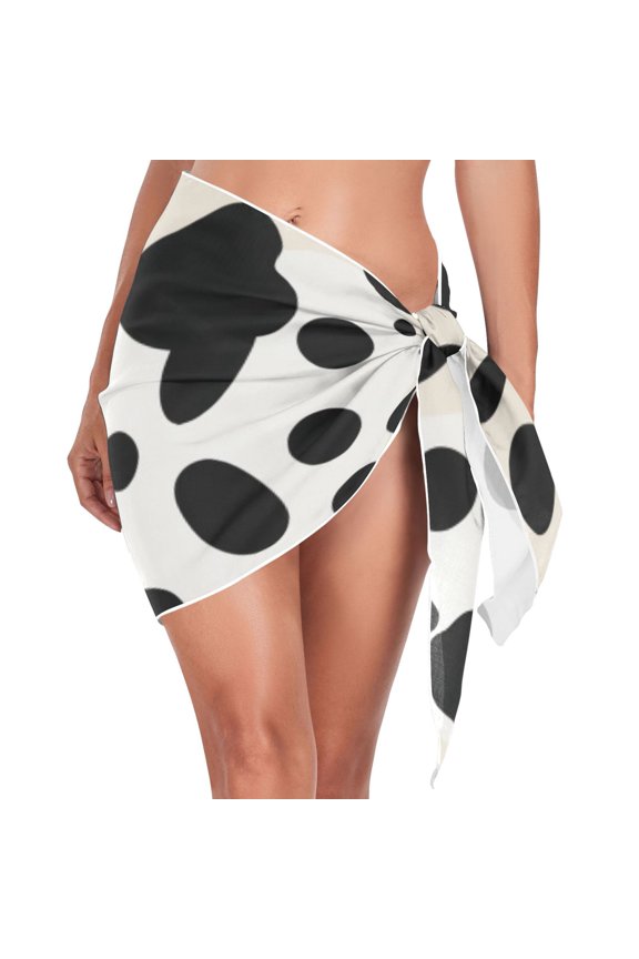 Leopard Dots Women's Beach Sarong Bathing Suit Wrap Swimwear Cover Ups S