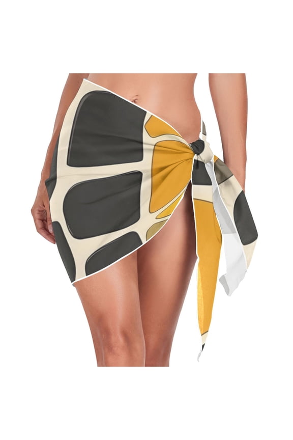 Leopard Print Women's Beach Sarong Bathing Suit Wrap Swimwear Cover Ups M