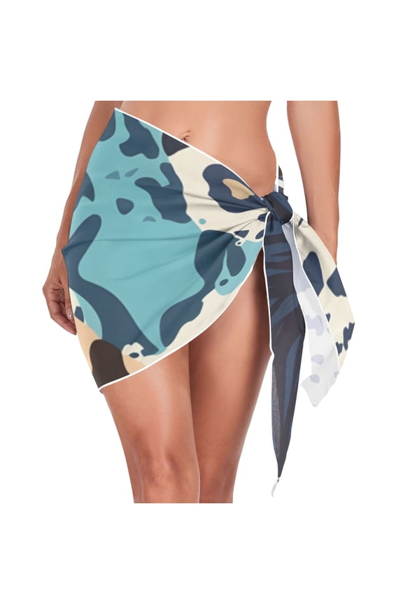 Leopard Print Women's Beach Sarong Bathing Suit Wrap Swimwear Cover Ups S