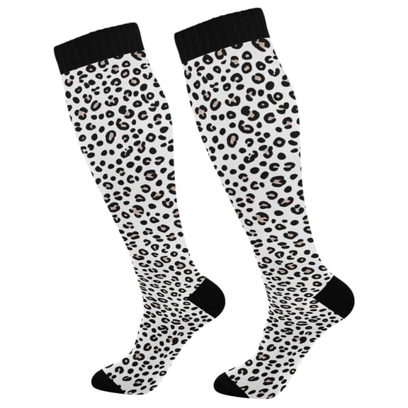 joogoo Leopard-x1 Socks Women Men Knee High Sock