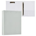 thumbnail image 1 of joogoo Light Grey Hardcover 3 Ring Binder 1.5" Round Rings Interior Pockets Binders Organizer 1 Pack, 1 of 9