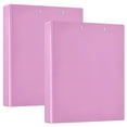 thumbnail image 1 of joogoo Light Pink Background Hardcover 3 Ring Binder 1.5" Round Rings Interior Pockets Binders Organizer 2 Pack, 1 of 9
