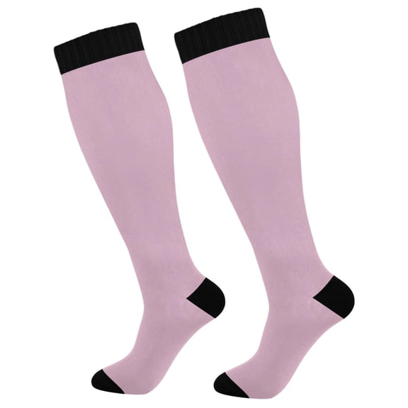 joogoo Light Pink Socks Women Men Knee High Sock