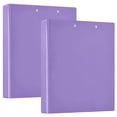 thumbnail image 1 of joogoo Light Purple Hardcover 3 Ring Binder 1.5" Round Rings Interior Pockets Binders Organizer 2 Pack, 1 of 9