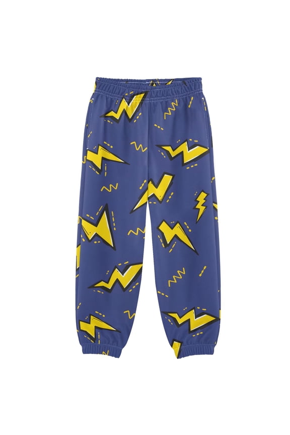Lightning Pattern Boys' Sweatpants Jogger Pants 3T