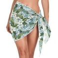 thumbnail image 1 of joogoo Lively Lily Floral Women's Beach Sarong Bathing Suit Wrap Swimwear Cover Ups M, 1 of 7