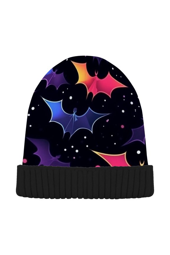 Magic Bat Beanie Hats Men Women Cuffed Skull Cap Winter Warm Knit Thick Beanies