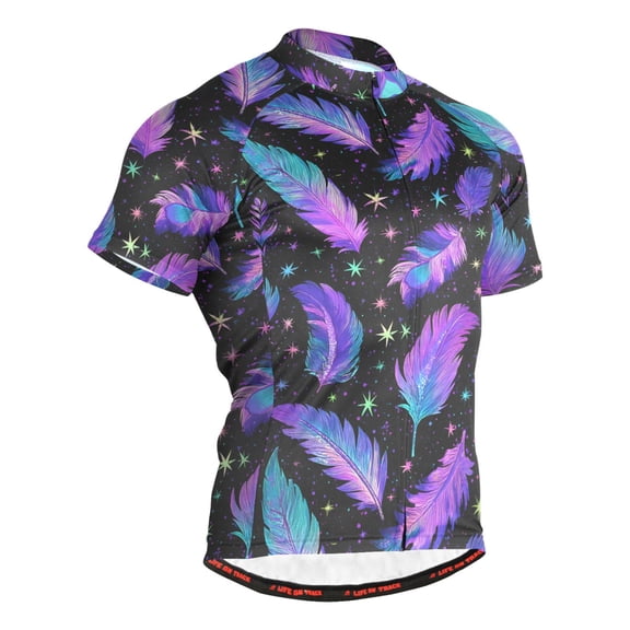 joogoo Magic Feathers Men's Cycling Jerseys Mountain Bike Short Sleeve Tops XL
