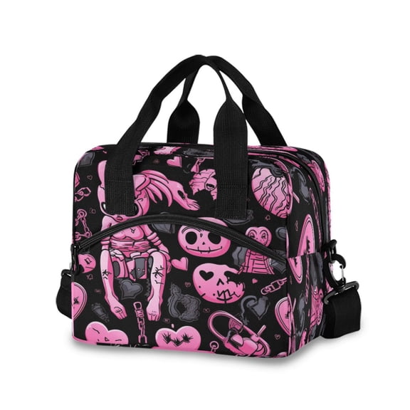 joogoo Magic Ghost Insulated Lunch Bags Reusable Cooler Box with Shoulder Strap