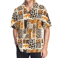 thumbnail image 1 of joogoo Men's Hawaiian Shirt Animal Skins Leopard Short Sleeve Casual Button Down Shirts XL, 1 of 6