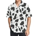 thumbnail image 1 of joogoo Men's Hawaiian Shirt Cow Print Short Sleeve Casual Button Down Shirts L, 1 of 6