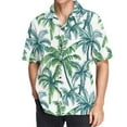 thumbnail image 1 of joogoo Men's Hawaiian Shirt Tropical Palm Tree Leaves Short Sleeve Casual Button Down Shirts M, 1 of 6