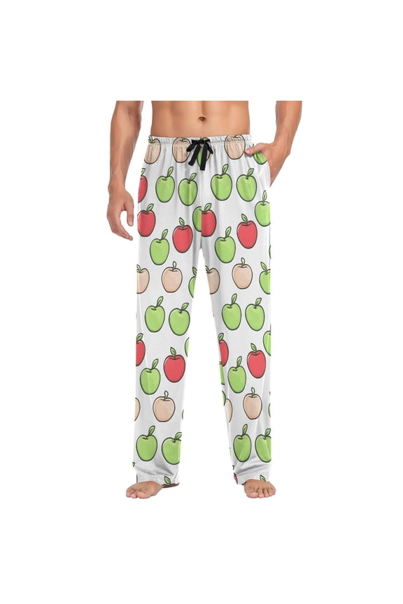 Men's Pajama Pants Apples Fruits Soft Long Sleep Lounge Pjs Bottoms 2XL